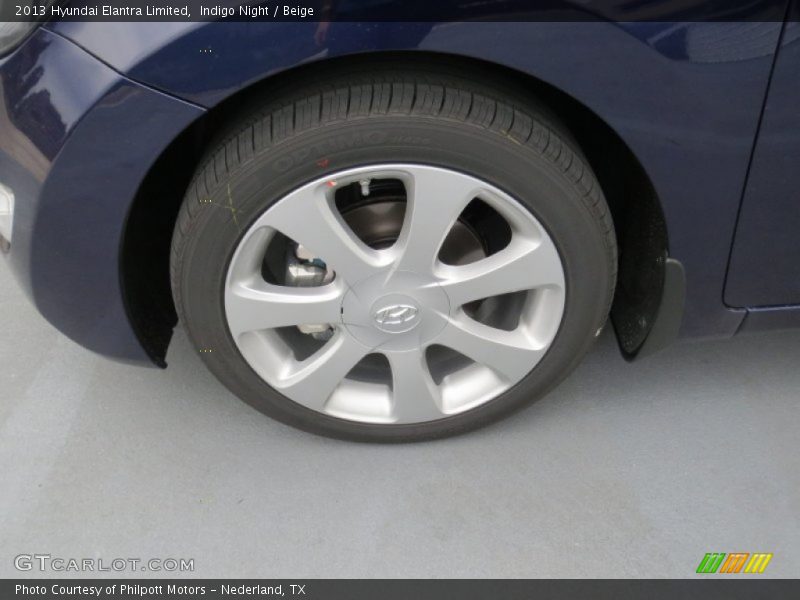 Indigo Night / Beige 2013 Hyundai Elantra Limited