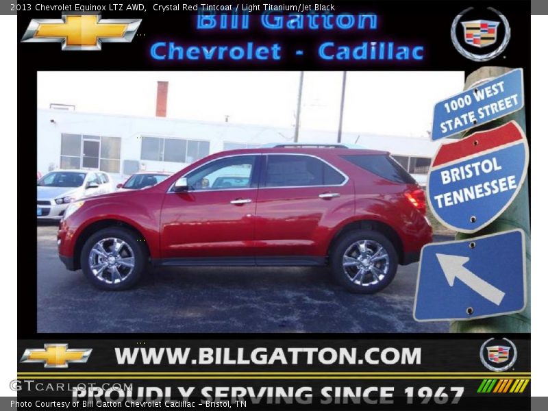 Crystal Red Tintcoat / Light Titanium/Jet Black 2013 Chevrolet Equinox LTZ AWD