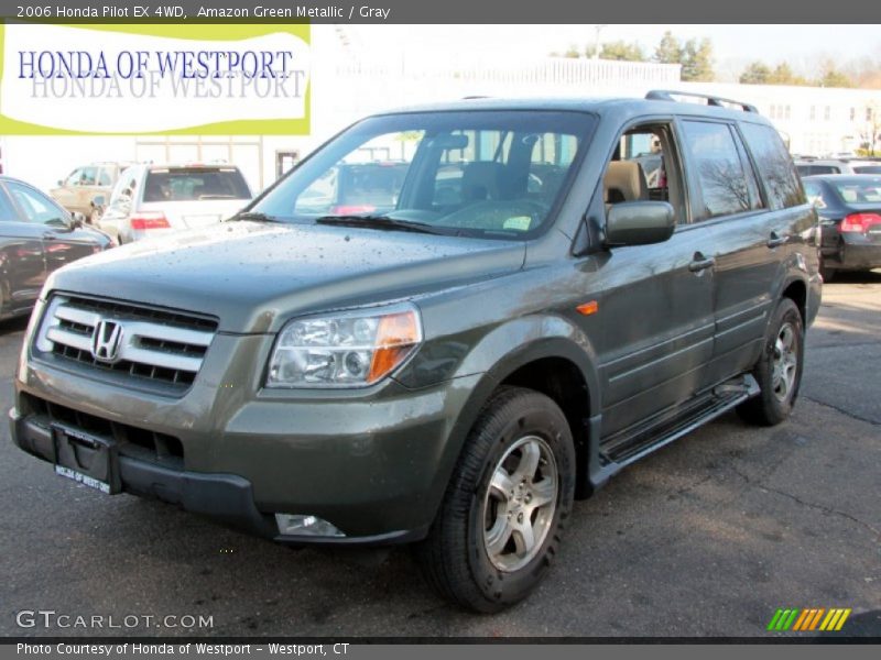 Amazon Green Metallic / Gray 2006 Honda Pilot EX 4WD
