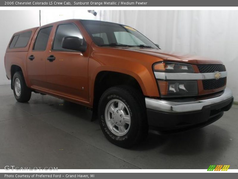Sunburst Orange Metallic / Medium Pewter 2006 Chevrolet Colorado LS Crew Cab