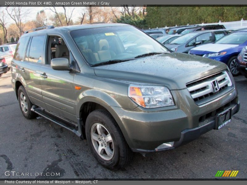 Amazon Green Metallic / Gray 2006 Honda Pilot EX 4WD