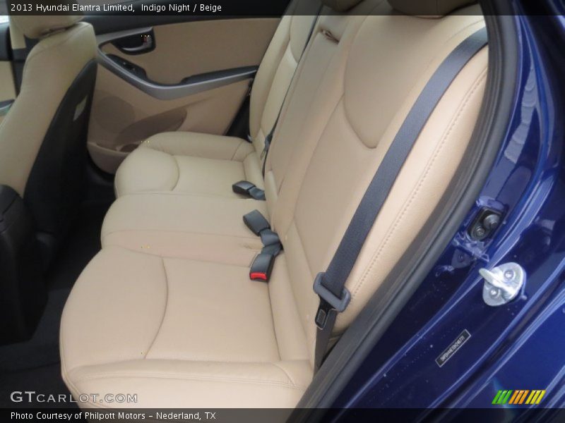 Indigo Night / Beige 2013 Hyundai Elantra Limited