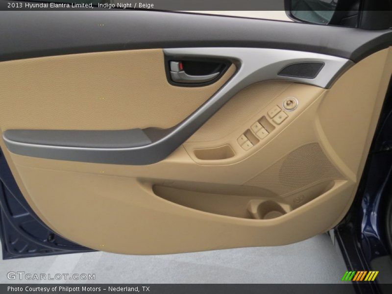 Indigo Night / Beige 2013 Hyundai Elantra Limited