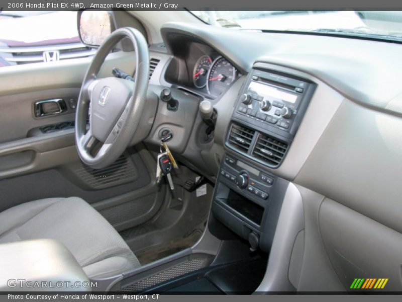 Amazon Green Metallic / Gray 2006 Honda Pilot EX 4WD
