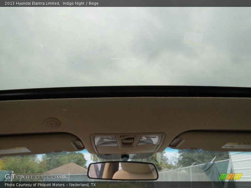 Indigo Night / Beige 2013 Hyundai Elantra Limited