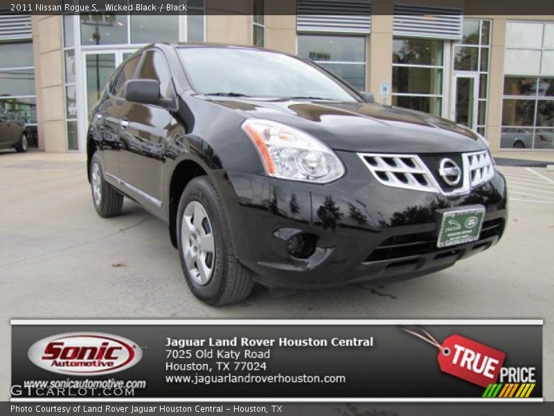 Wicked Black / Black 2011 Nissan Rogue S