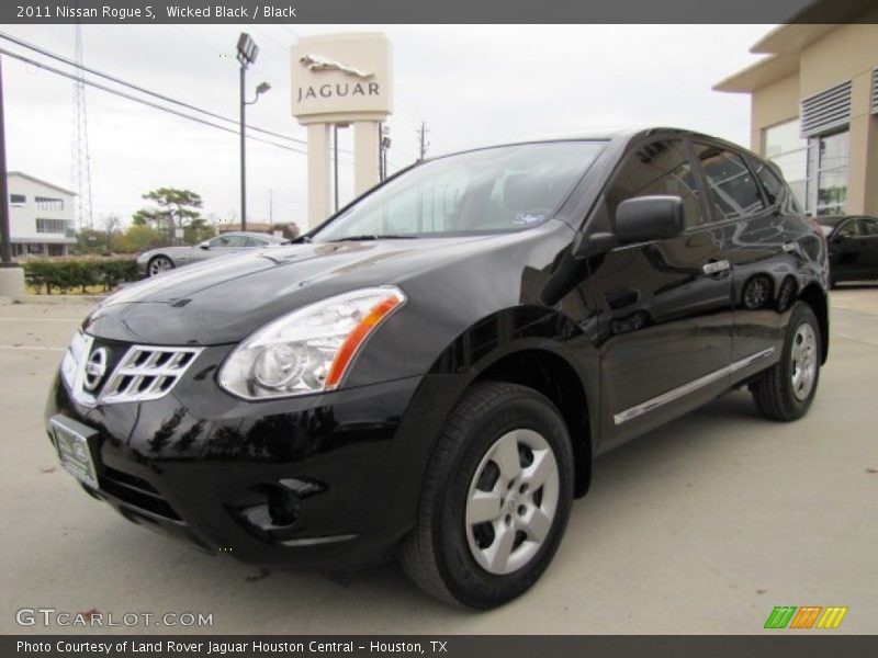 Wicked Black / Black 2011 Nissan Rogue S