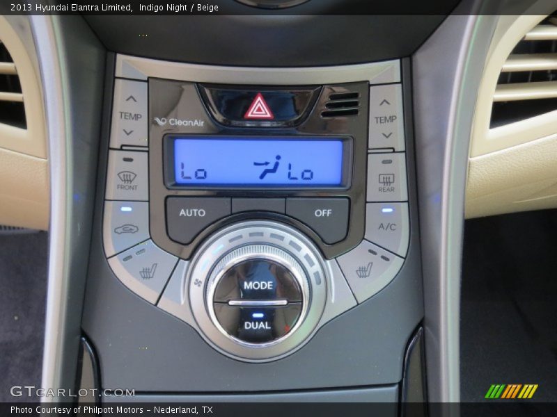 Indigo Night / Beige 2013 Hyundai Elantra Limited