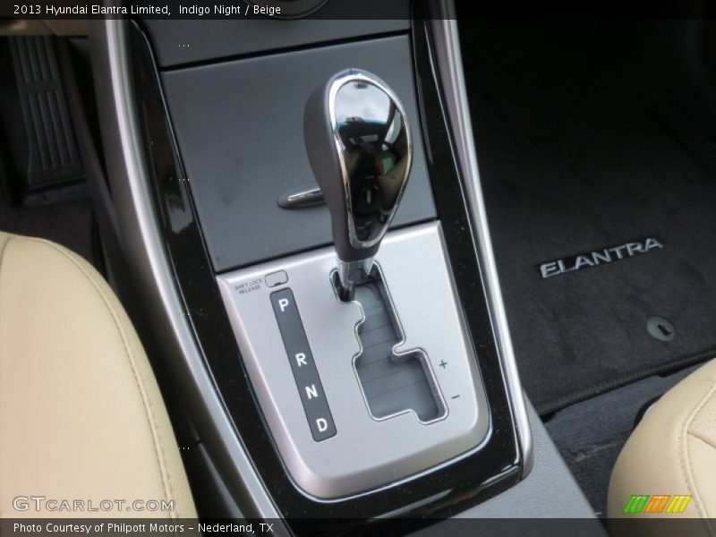 Indigo Night / Beige 2013 Hyundai Elantra Limited