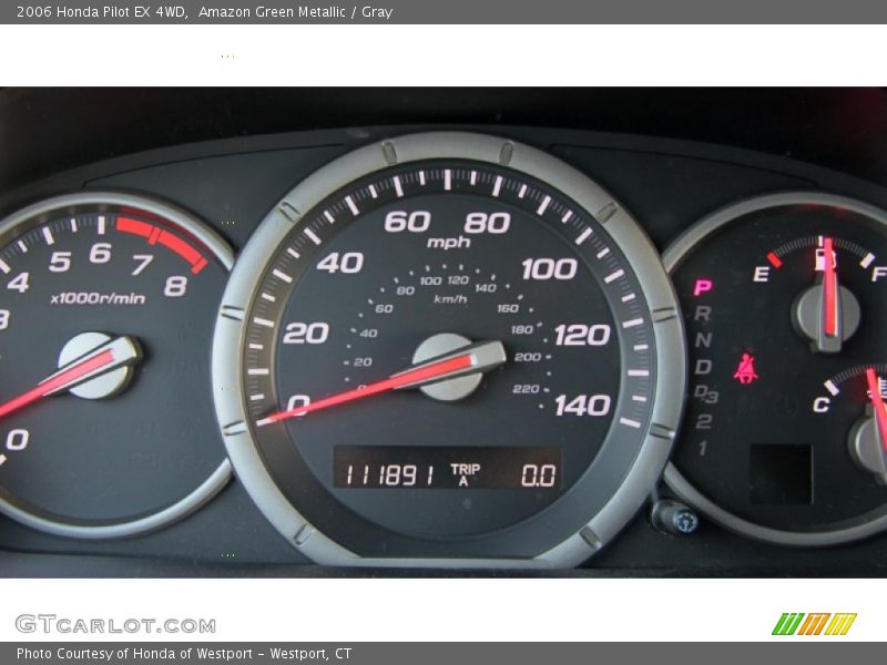 Amazon Green Metallic / Gray 2006 Honda Pilot EX 4WD