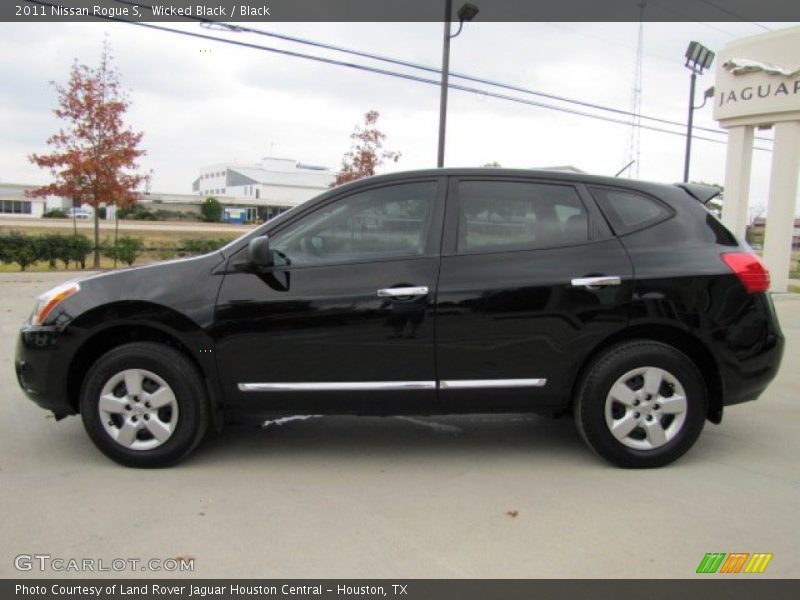 Wicked Black / Black 2011 Nissan Rogue S