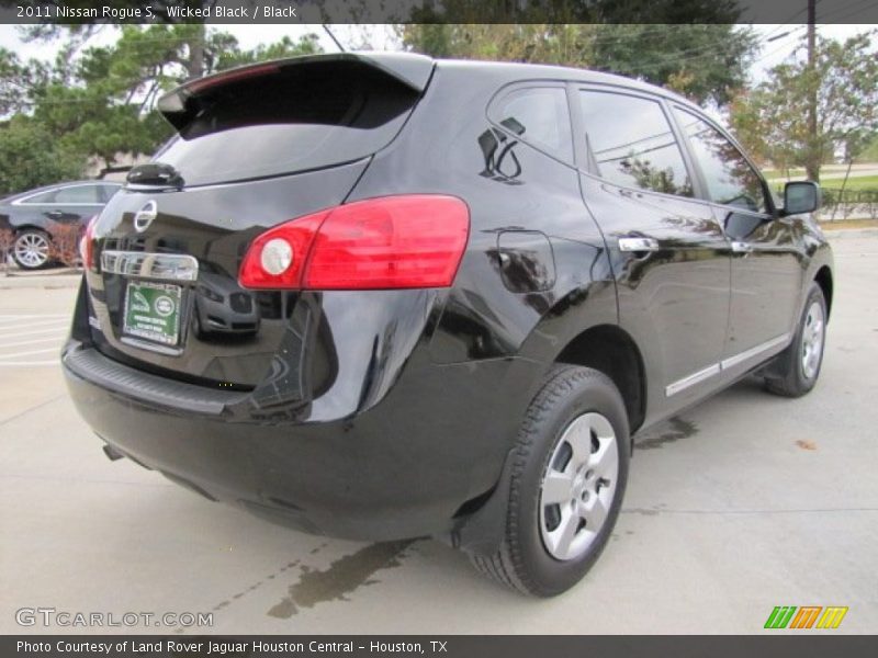 Wicked Black / Black 2011 Nissan Rogue S