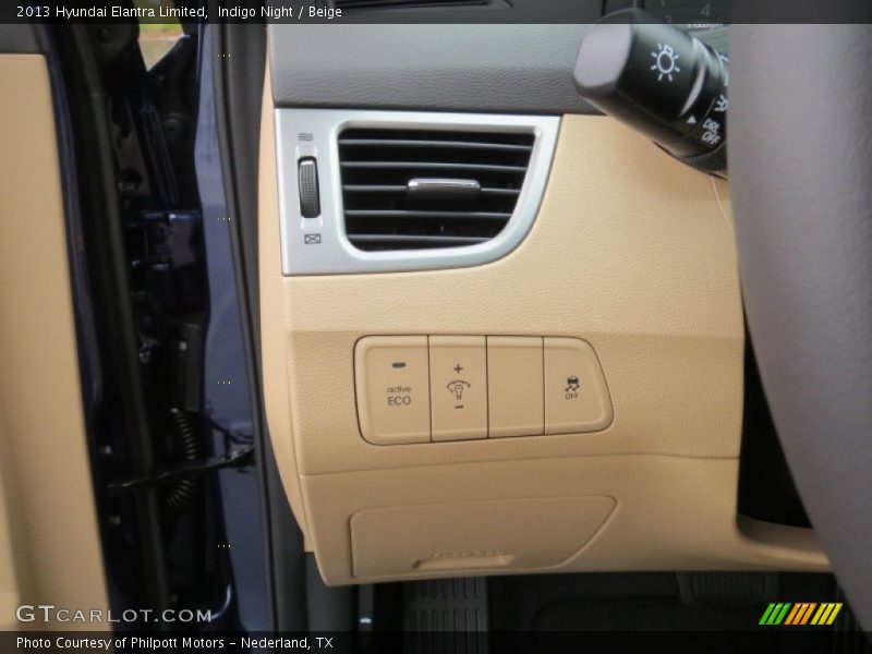 Indigo Night / Beige 2013 Hyundai Elantra Limited