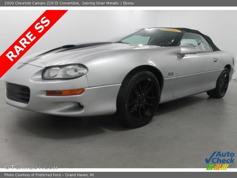 Sebring Silver Metallic / Ebony 2000 Chevrolet Camaro Z28 SS Convertible