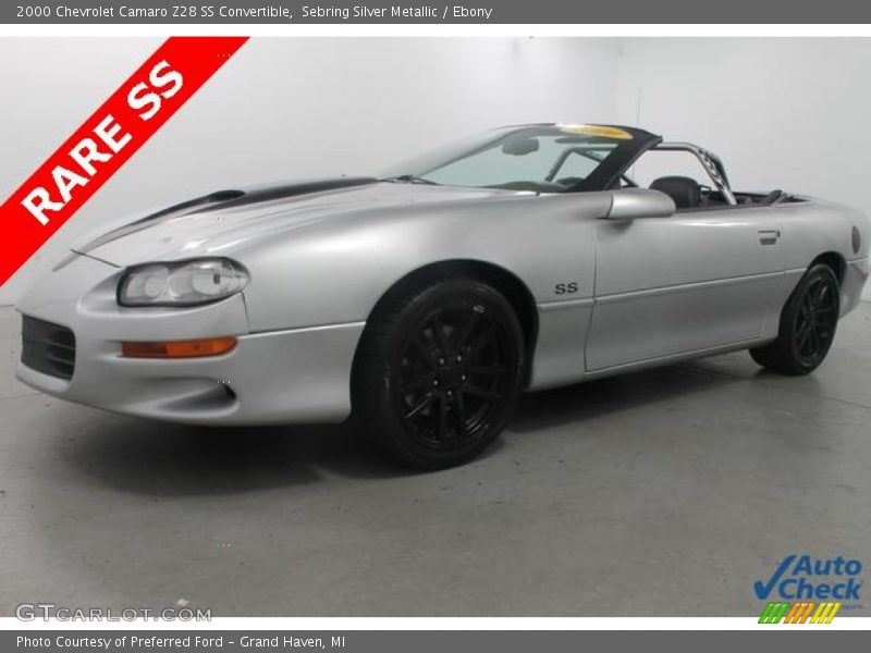 Sebring Silver Metallic / Ebony 2000 Chevrolet Camaro Z28 SS Convertible