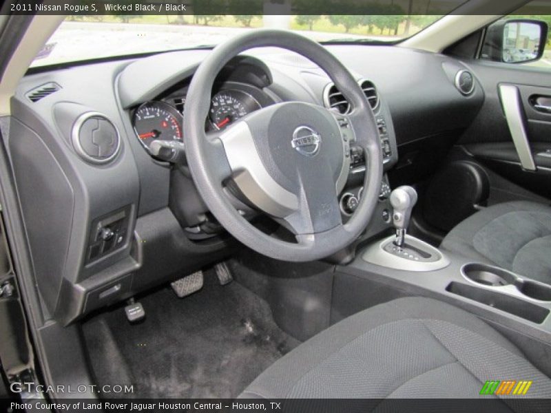 Wicked Black / Black 2011 Nissan Rogue S