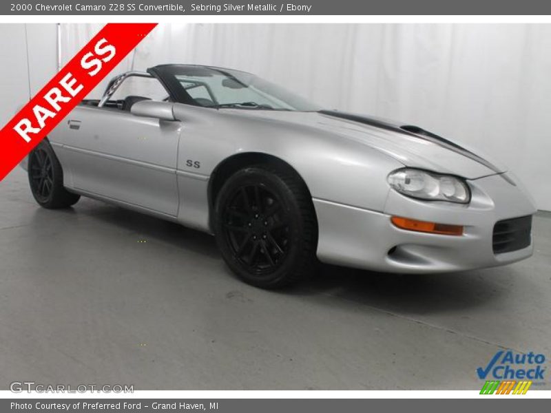 Sebring Silver Metallic / Ebony 2000 Chevrolet Camaro Z28 SS Convertible