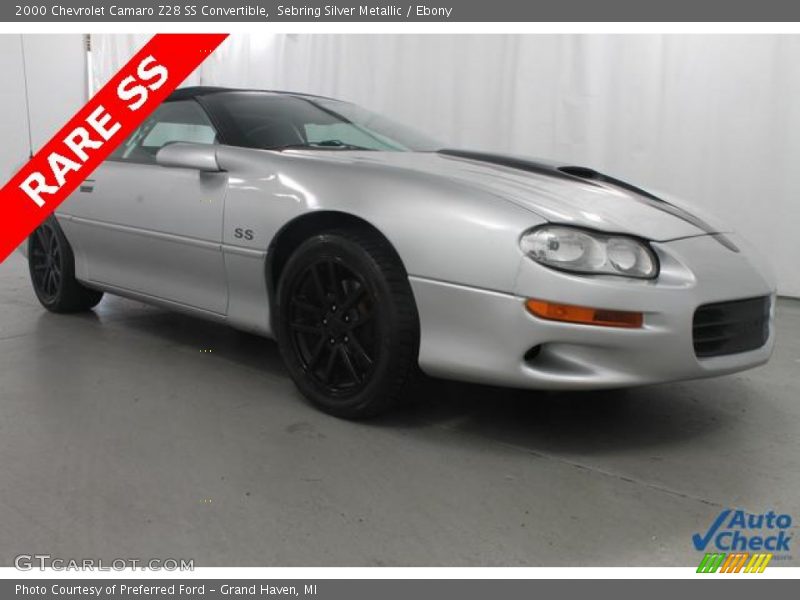 Sebring Silver Metallic / Ebony 2000 Chevrolet Camaro Z28 SS Convertible