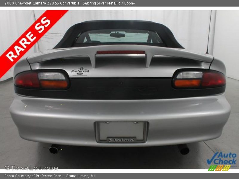 Sebring Silver Metallic / Ebony 2000 Chevrolet Camaro Z28 SS Convertible