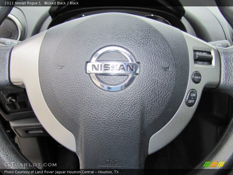 Wicked Black / Black 2011 Nissan Rogue S