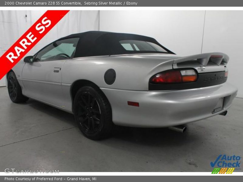 Sebring Silver Metallic / Ebony 2000 Chevrolet Camaro Z28 SS Convertible