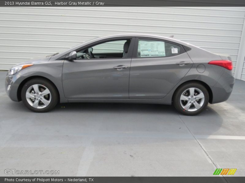 Harbor Gray Metallic / Gray 2013 Hyundai Elantra GLS