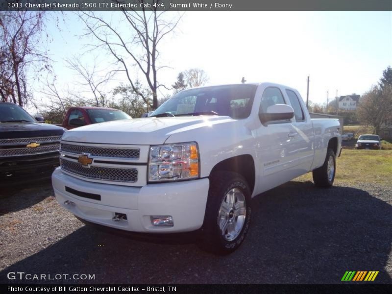 Summit White / Ebony 2013 Chevrolet Silverado 1500 LTZ Extended Cab 4x4