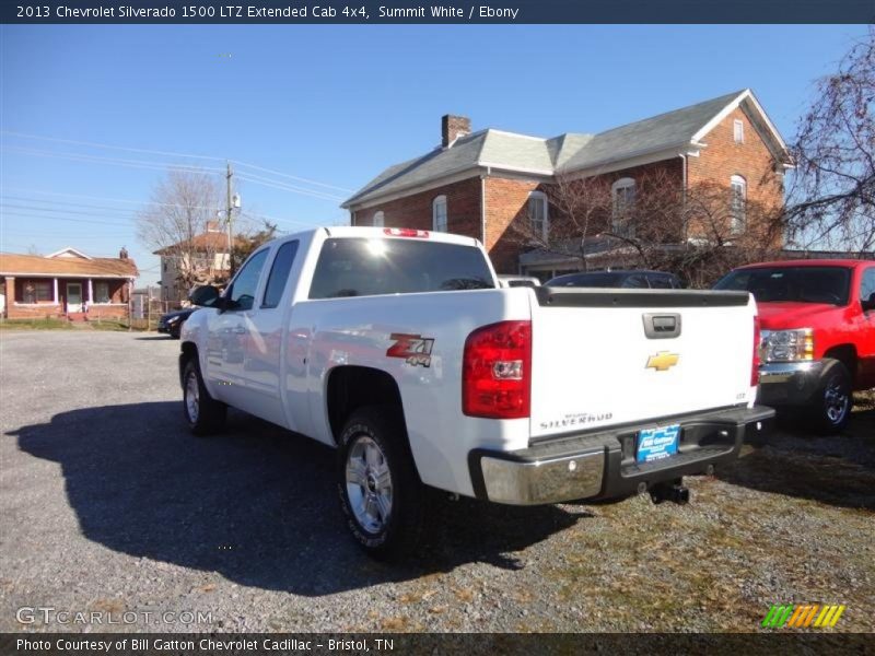 Summit White / Ebony 2013 Chevrolet Silverado 1500 LTZ Extended Cab 4x4