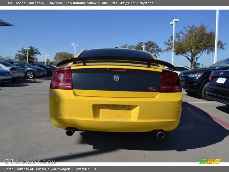Top Banana Yellow / Dark Slate Gray/Light Graystone 2006 Dodge Charger R/T Daytona