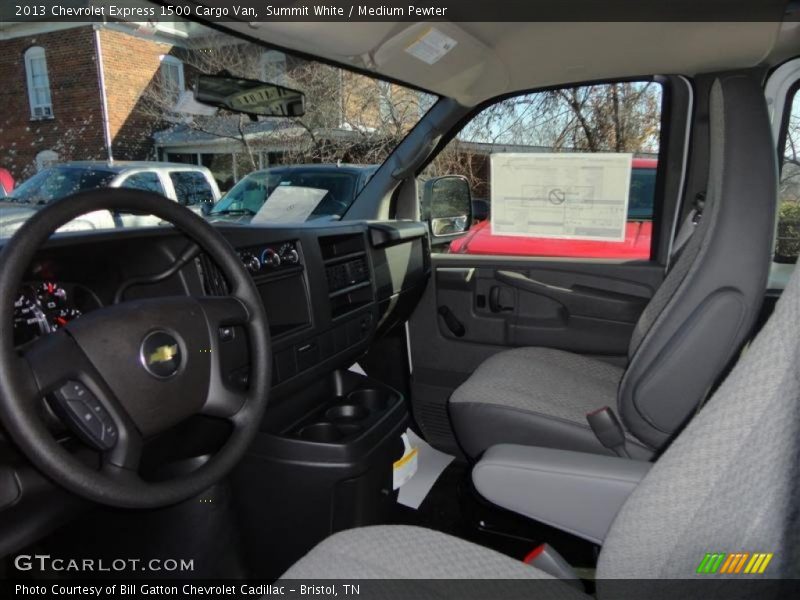 Summit White / Medium Pewter 2013 Chevrolet Express 1500 Cargo Van