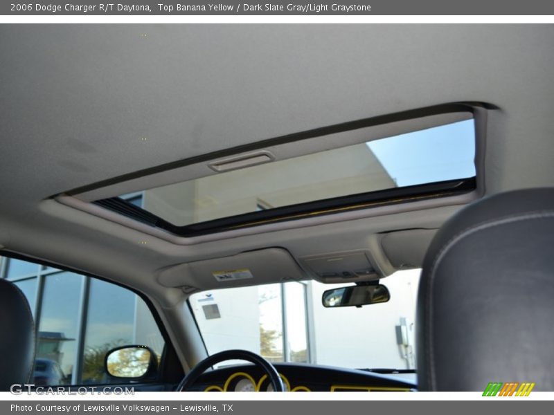 Top Banana Yellow / Dark Slate Gray/Light Graystone 2006 Dodge Charger R/T Daytona