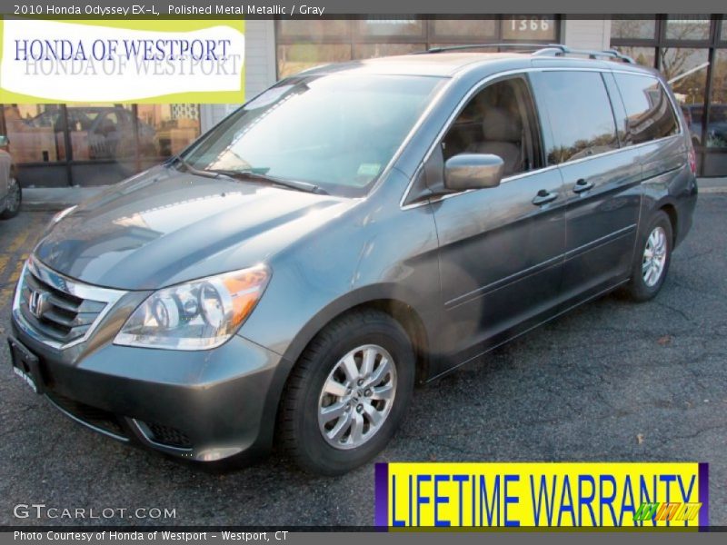 Polished Metal Metallic / Gray 2010 Honda Odyssey EX-L