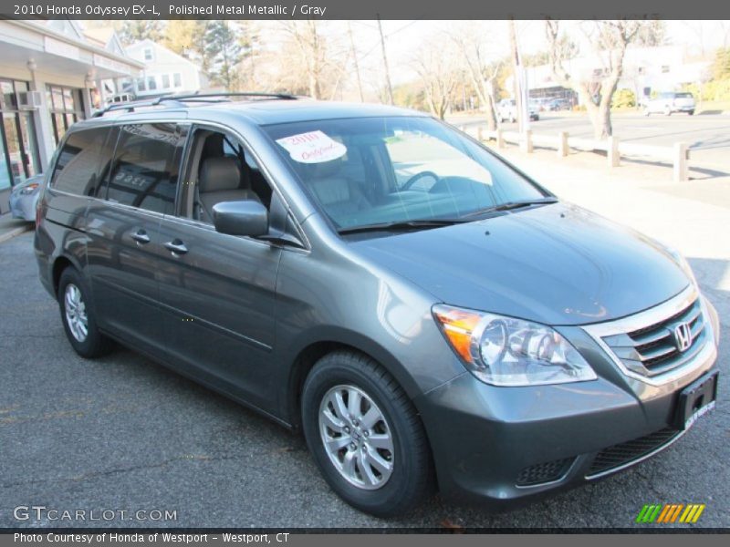 Polished Metal Metallic / Gray 2010 Honda Odyssey EX-L