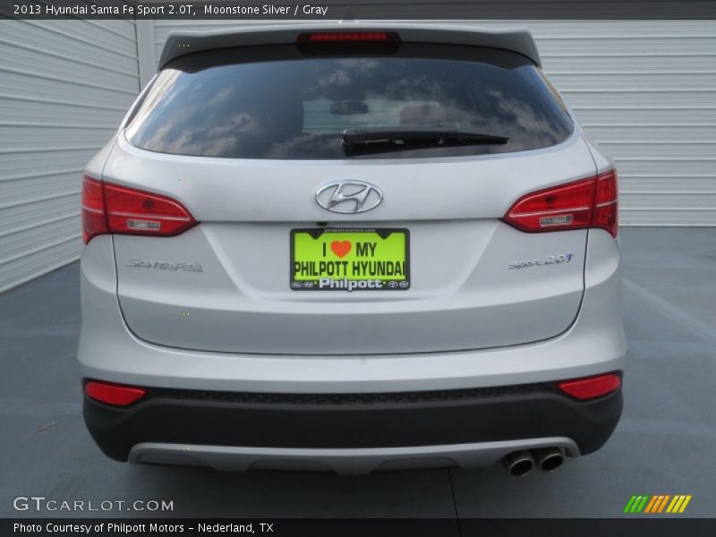 Moonstone Silver / Gray 2013 Hyundai Santa Fe Sport 2.0T