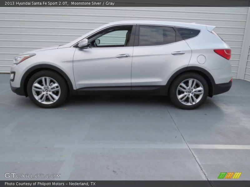 Moonstone Silver / Gray 2013 Hyundai Santa Fe Sport 2.0T