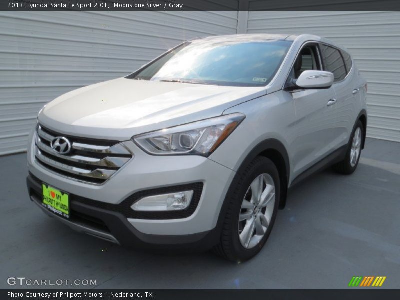 Moonstone Silver / Gray 2013 Hyundai Santa Fe Sport 2.0T