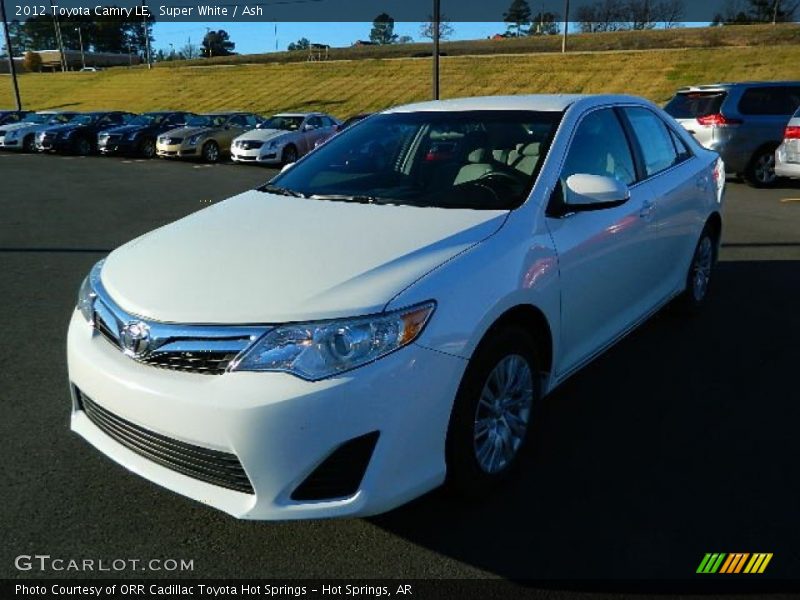 Super White / Ash 2012 Toyota Camry LE