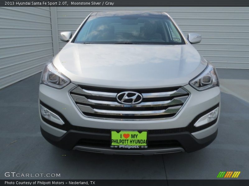 Moonstone Silver / Gray 2013 Hyundai Santa Fe Sport 2.0T