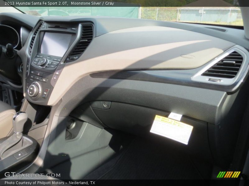 Moonstone Silver / Gray 2013 Hyundai Santa Fe Sport 2.0T