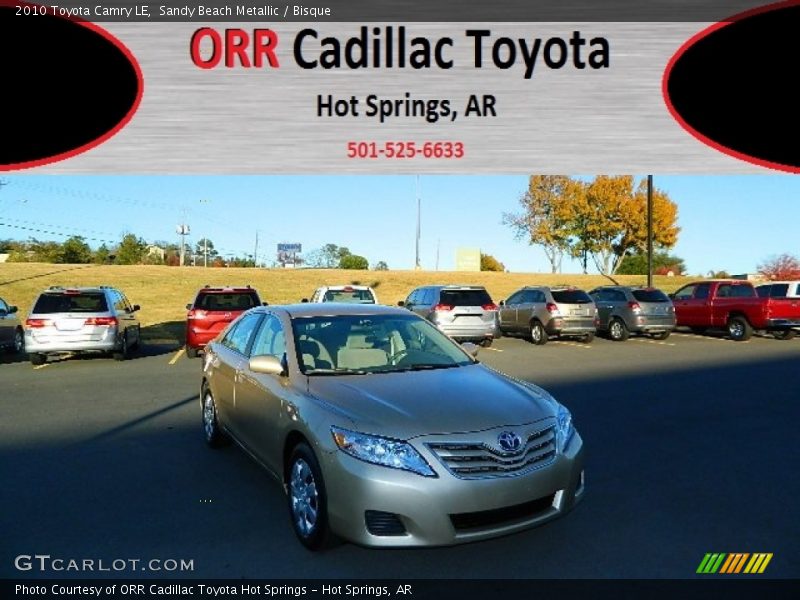 Sandy Beach Metallic / Bisque 2010 Toyota Camry LE