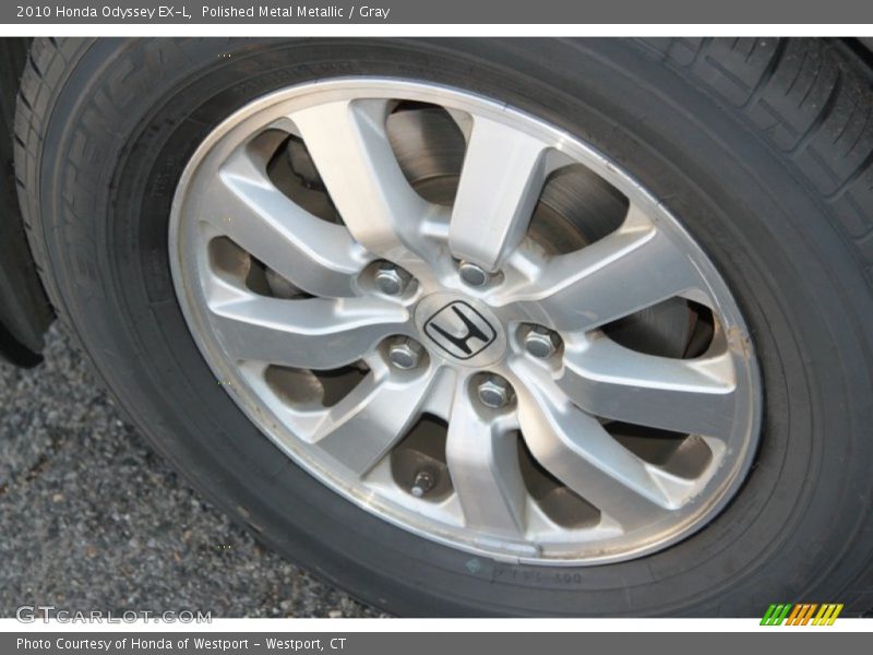 Polished Metal Metallic / Gray 2010 Honda Odyssey EX-L