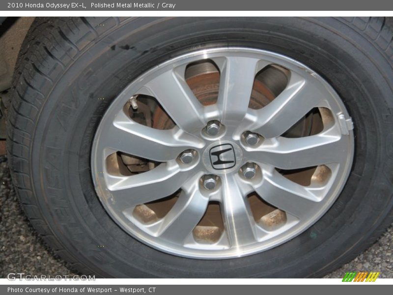 Polished Metal Metallic / Gray 2010 Honda Odyssey EX-L