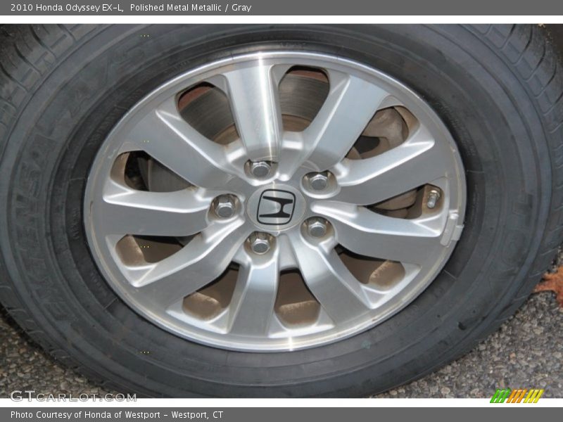 Polished Metal Metallic / Gray 2010 Honda Odyssey EX-L