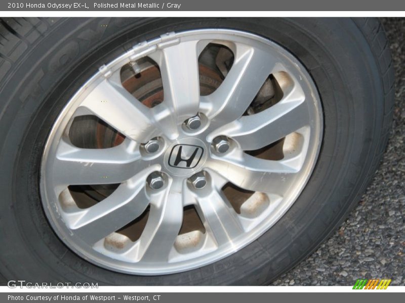 Polished Metal Metallic / Gray 2010 Honda Odyssey EX-L