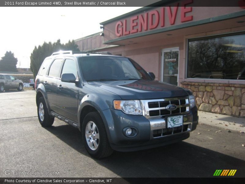 Steel Blue Metallic / Charcoal Black 2011 Ford Escape Limited 4WD