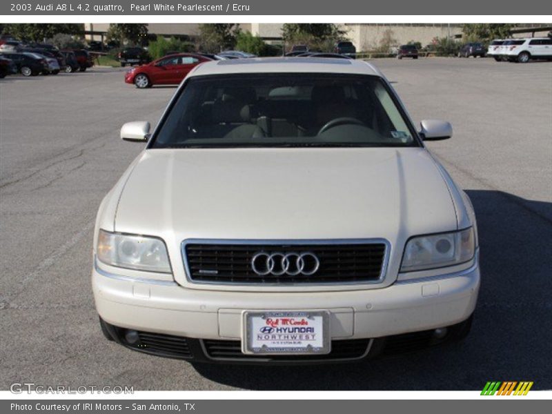 Pearl White Pearlescent / Ecru 2003 Audi A8 L 4.2 quattro