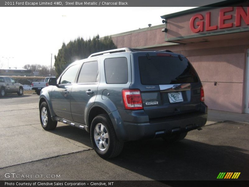 Steel Blue Metallic / Charcoal Black 2011 Ford Escape Limited 4WD