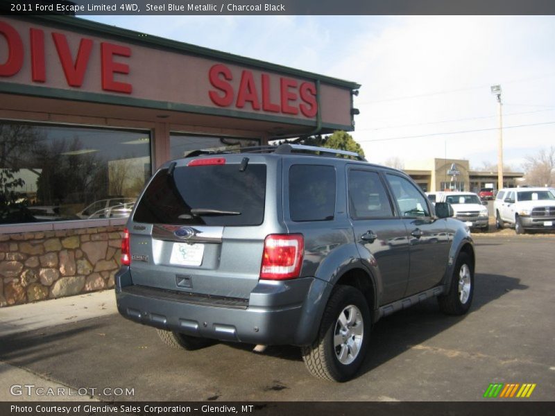 Steel Blue Metallic / Charcoal Black 2011 Ford Escape Limited 4WD