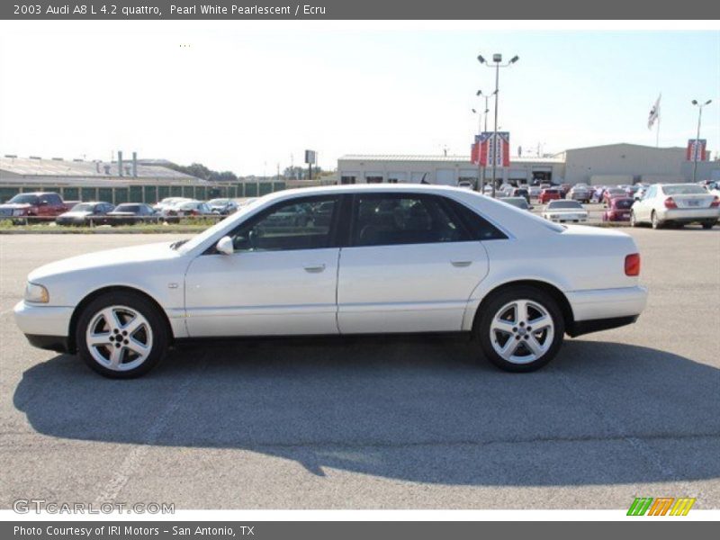 Pearl White Pearlescent / Ecru 2003 Audi A8 L 4.2 quattro