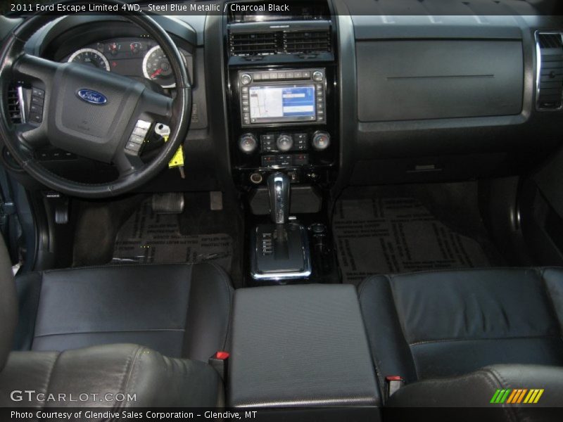 Steel Blue Metallic / Charcoal Black 2011 Ford Escape Limited 4WD